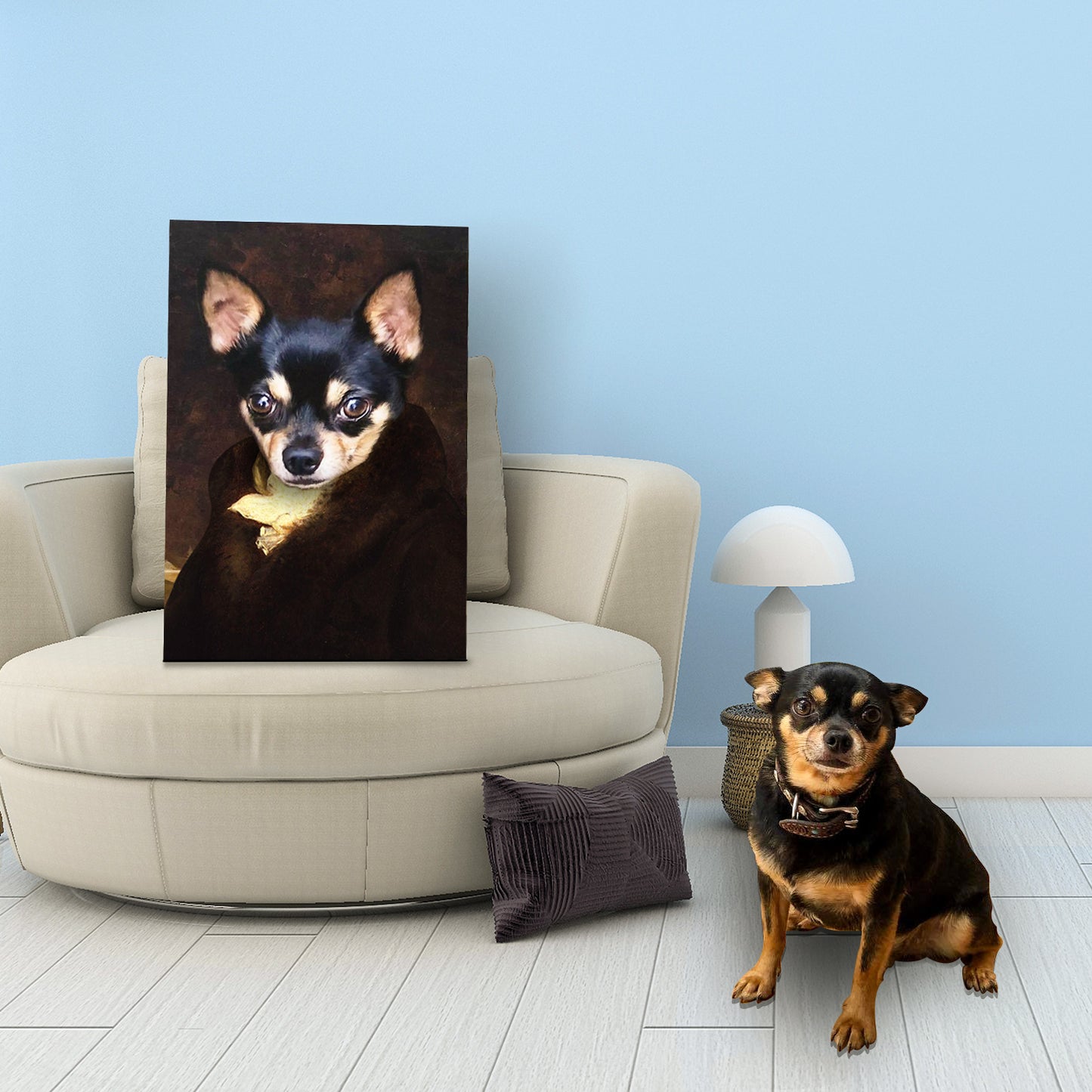 Personalized Pet Canvas Portrait Image Nordic Wall Art Picture