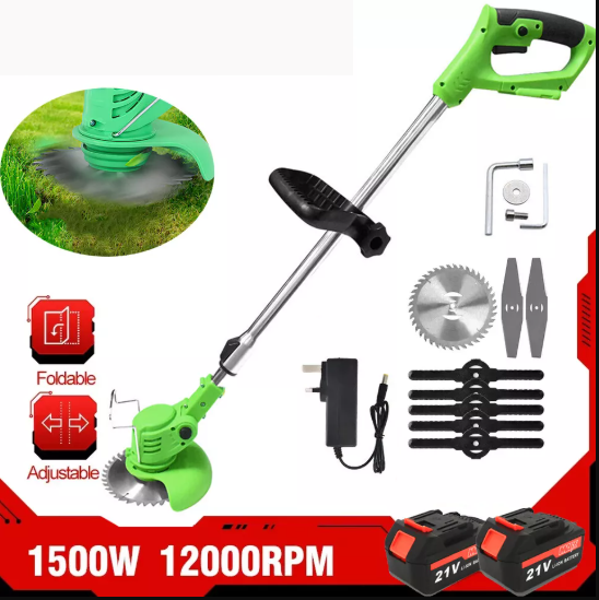 Cordless Electric Lawn Mower – Battery Powered Rechargeable Mower for Efficient Lawn Care