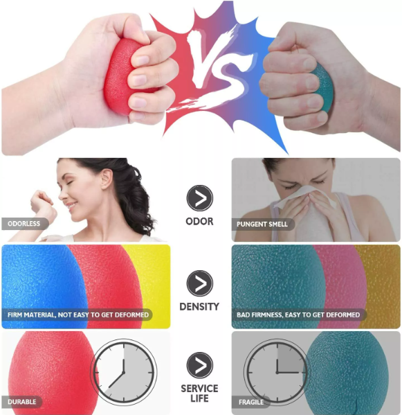 Three Stress Relief Squishy Ball Toys