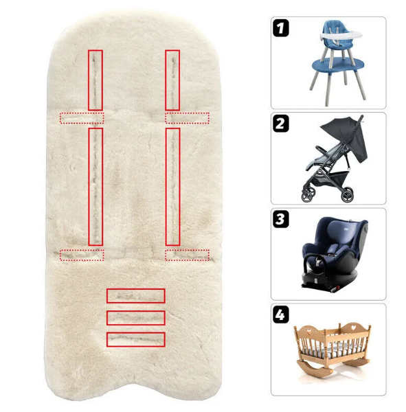 Fur Stroller Liner – Cozy and Stylish Insert for Newborn Prams