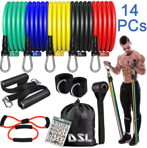 Exercise Resistance Bands – Perfect for Arm, Leg, and Strength Training