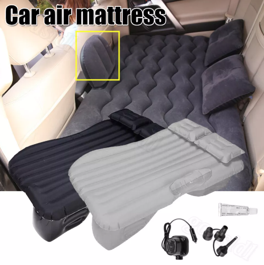 Electric Inflatable Car Air Mattress with Air Pump and Pillow