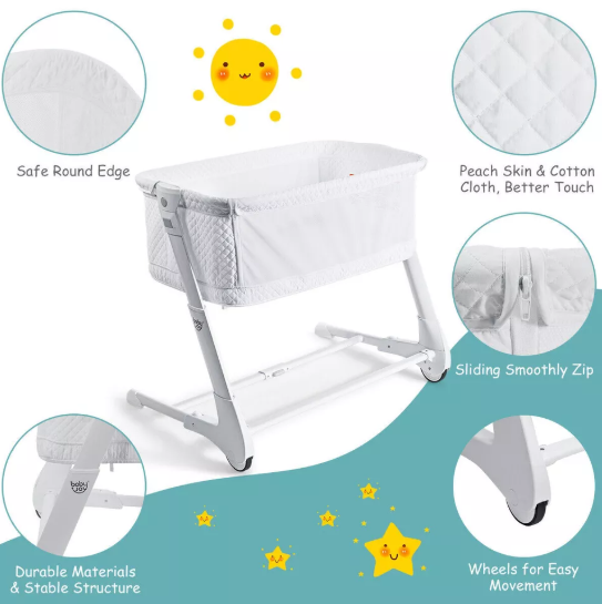 Bedside Bassinet – Safe and Cozy Sleeping Solution for Babies