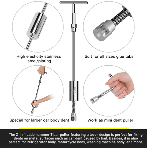 Paintless Dent Puller Kit for Auto Repair with Dent Removal Tools and Automotive Dent Repair Solutions