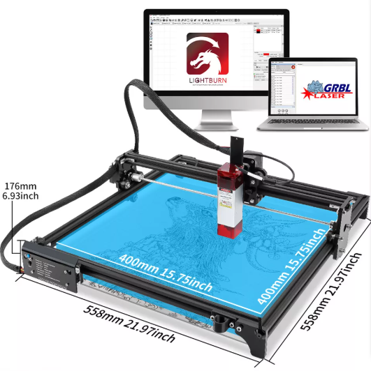 Laser Engraving and Cutting Machine for Metal and Wood with Advanced Etching and Embossing Features