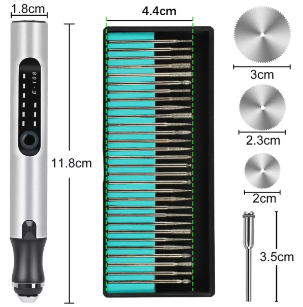 Engraving Pen for Customizing Jewelry, Wood, Glass, and Gifts