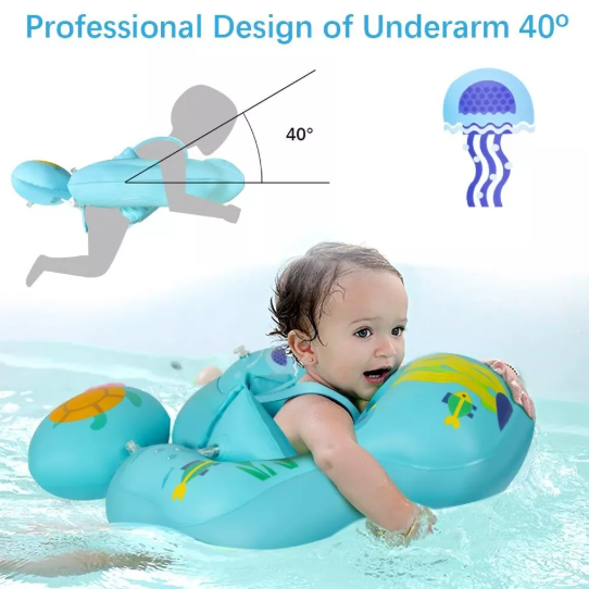 Infant Swimming Float Pool Inflatable with Swim Seat for Kids, Babies, and Toddlers