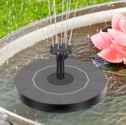 Solar Water Feature Fountain Pump for Bird Baths and Gardens