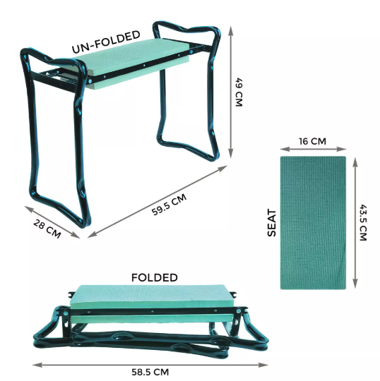 Foldable Garden Kneeler and Stool – Perfect for Senior Gardeners