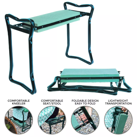 Foldable Garden Kneeler and Stool – Perfect for Senior Gardeners