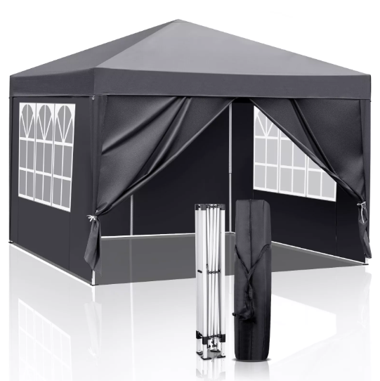 Waterproof Pop Up Gazebo with Sides – Heavy Duty Outdoor Garden Patio Gazebo 3x3