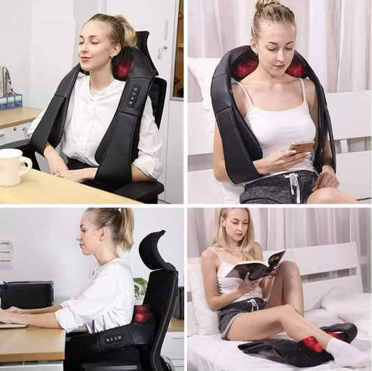 Relaxing Neck, Shoulder, and Back Massager with Shiatsu Technology