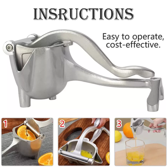 Manual Portable Juicer – Easy Citrus Juice Squeezer