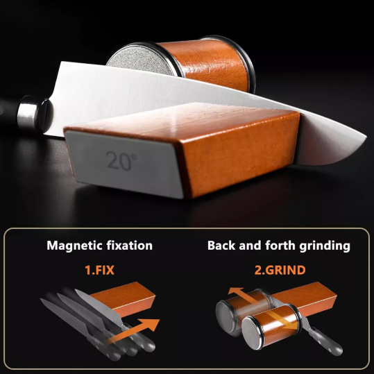 Multi-Purpose Rolling Knife Sharpener for Home and Kitchen