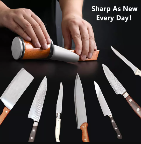 Multi-Purpose Rolling Knife Sharpener for Home and Kitchen