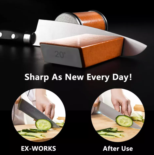 Multi-Purpose Rolling Knife Sharpener for Home and Kitchen