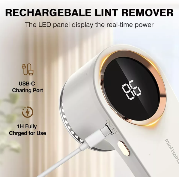 Rechargeable Electric Lint Remover for Clothes and Fabrics