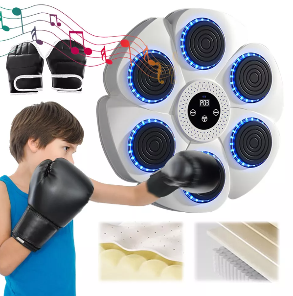 Smart Music Boxing Machine for Interactive Punching Workouts