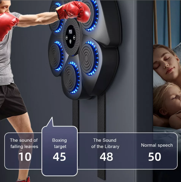 Smart Music Boxing Machine for Interactive Punching Workouts