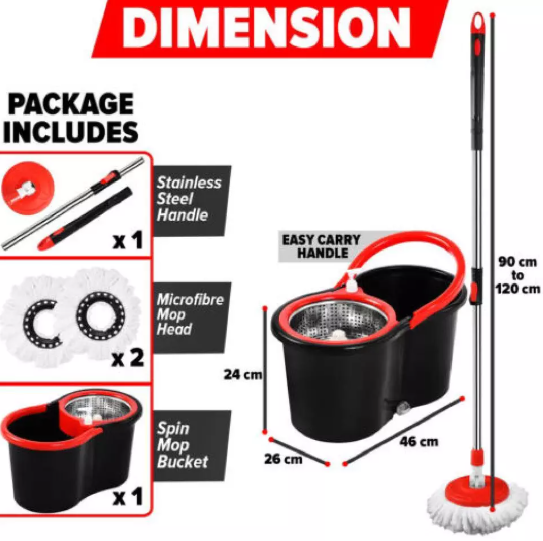 Spin Mop and Bucket Set for Effortless Cleaning