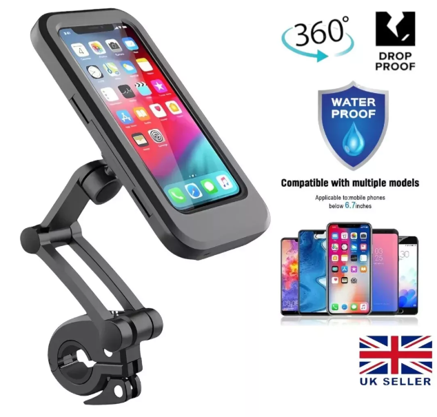 Waterproof Bicycle Motorbike Phone Mount Holder