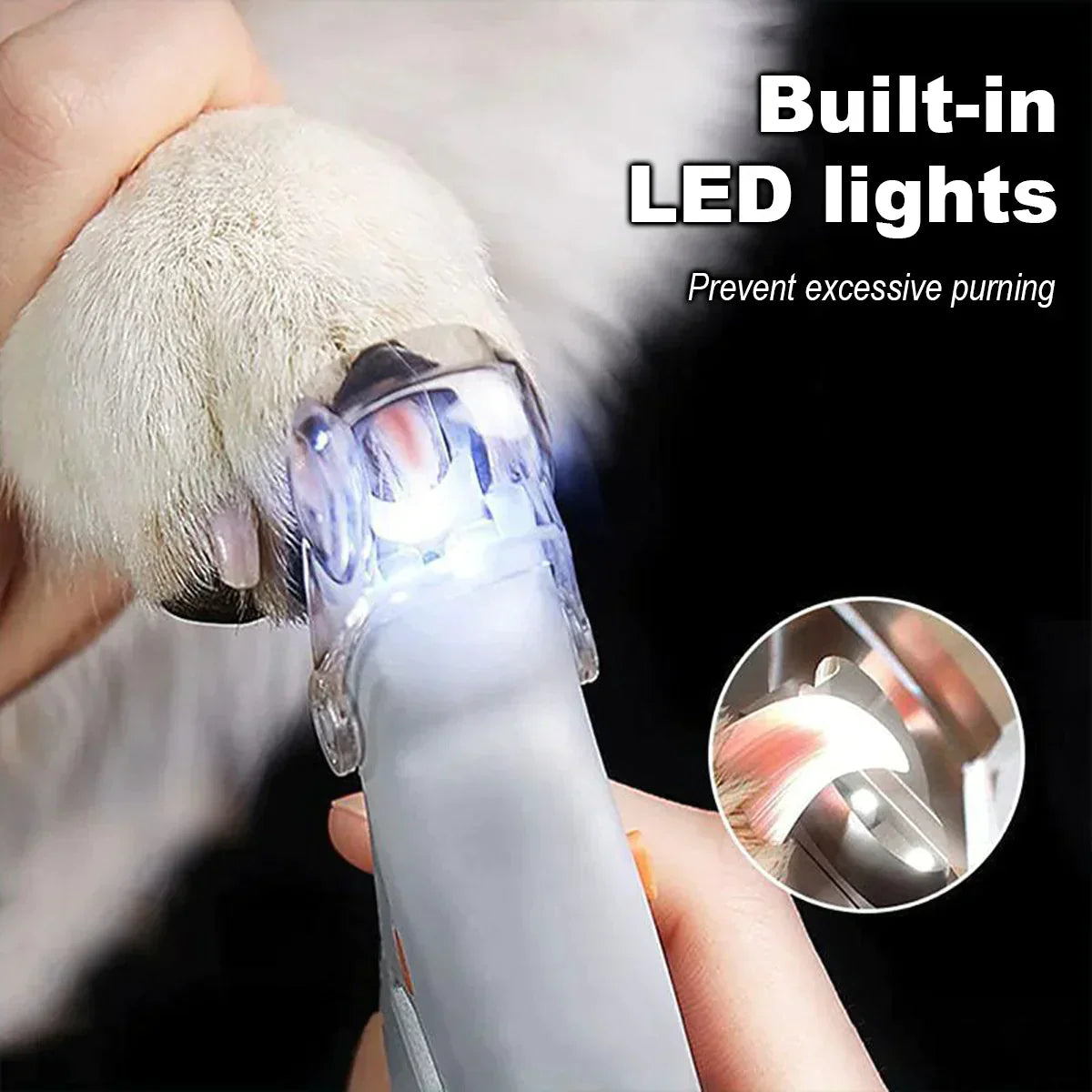 Dog Nail Clipper With Quick Sensors With LED Lights