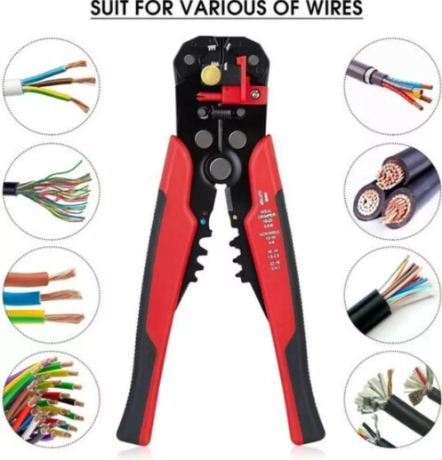 Crimping Pliers with 720PCS Insulated Electrical Wire Terminals for Cable and Wire Connections