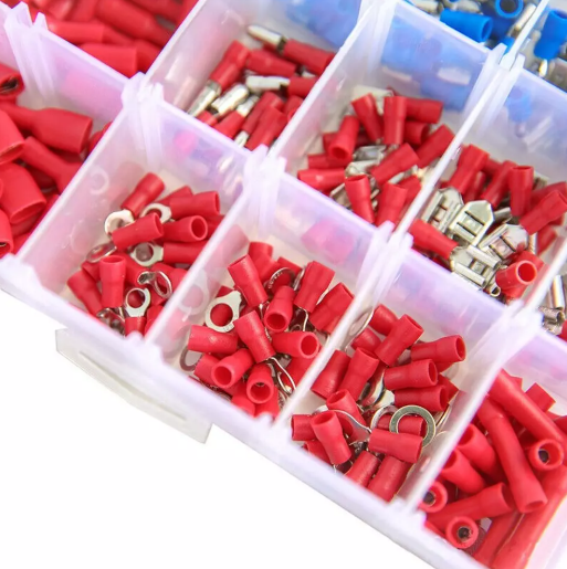 Crimping Pliers with 720PCS Insulated Electrical Wire Terminals for Cable and Wire Connections