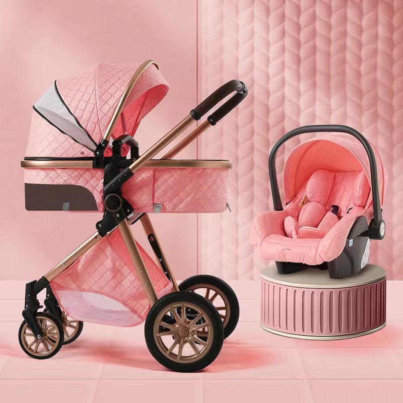 Premium 3 in 1 Baby Stroller With Car Seat Travel System Set support womengifts