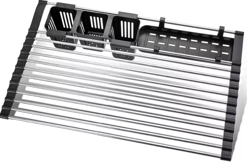 Adjustable Kitchen Dish Drying Rack – Space-Saving Kitchen Sink Drainer