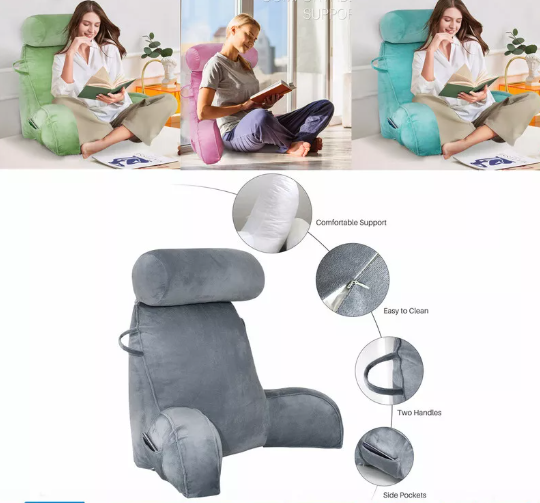 Supportive Bed Pillow for Sitting Up – Perfect for Reading and Relaxation