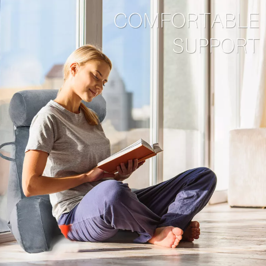 Supportive Bed Pillow for Sitting Up – Perfect for Reading and Relaxation