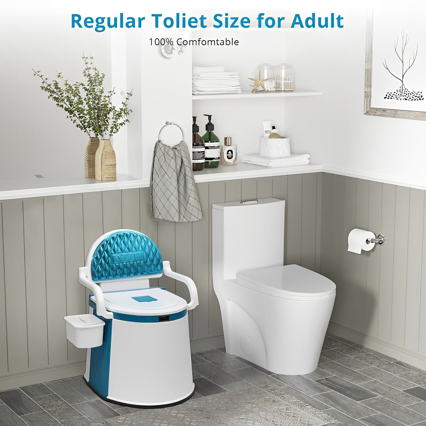 Outdoor And Indoor Portable Toilet For Adults And Elderly