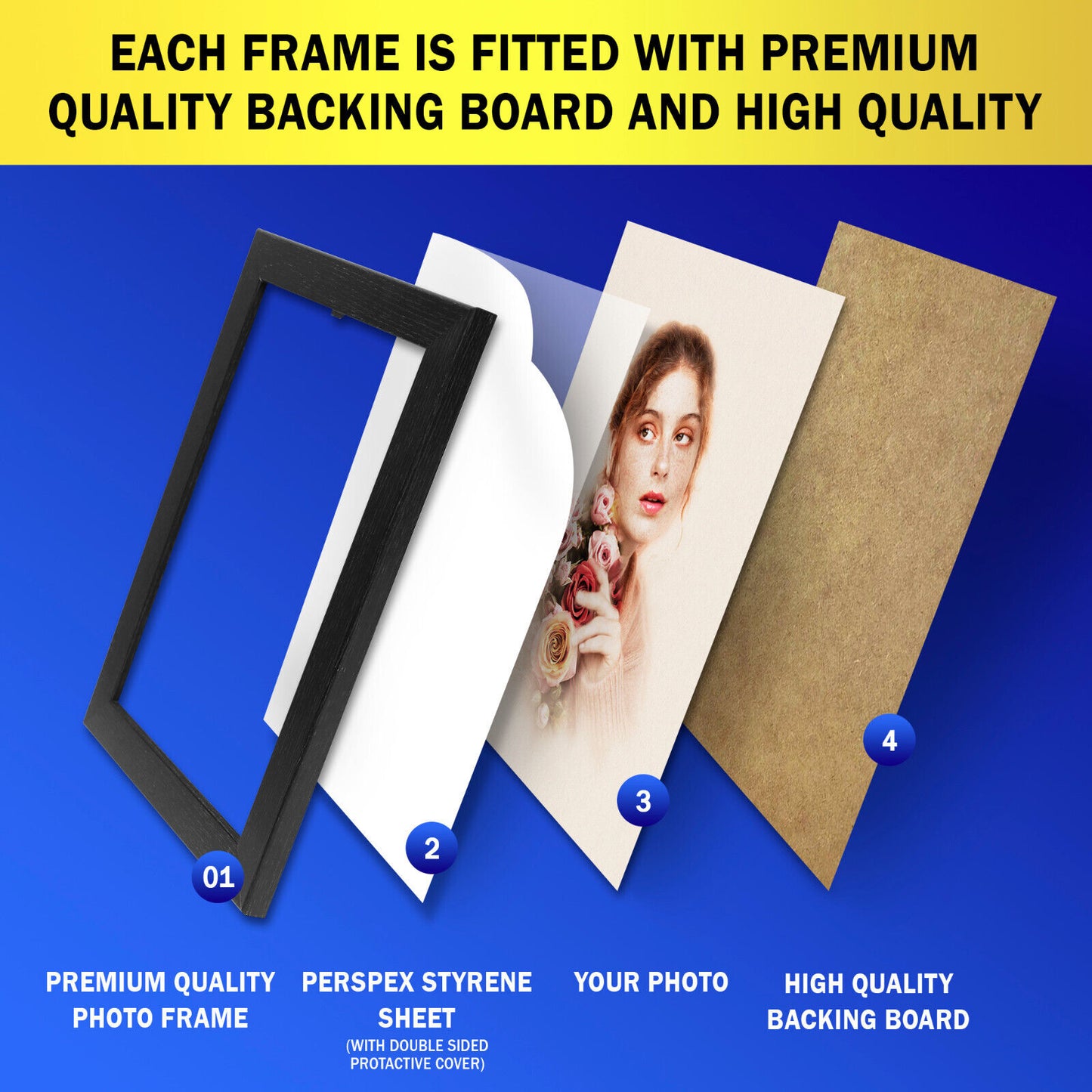 SILVER Picture Frames  A1 A2 A3 A4