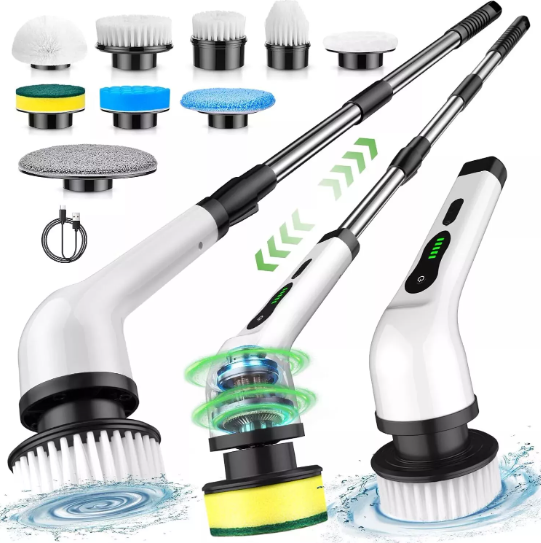 Multi-Purpose Handheld Electric Brush Scrubber for Deep Cleaning