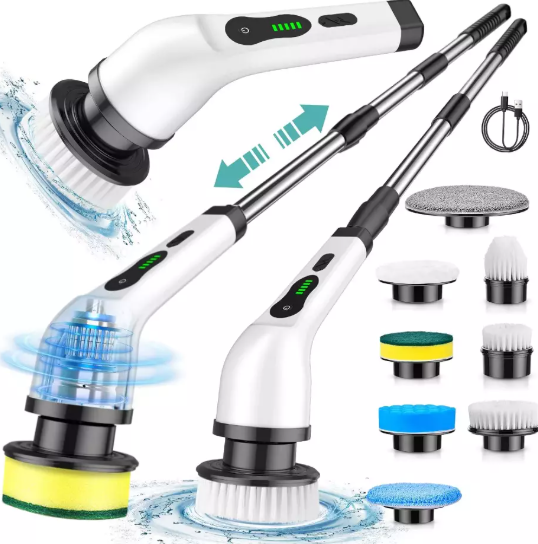 Multi-Purpose Handheld Electric Brush Scrubber for Deep Cleaning