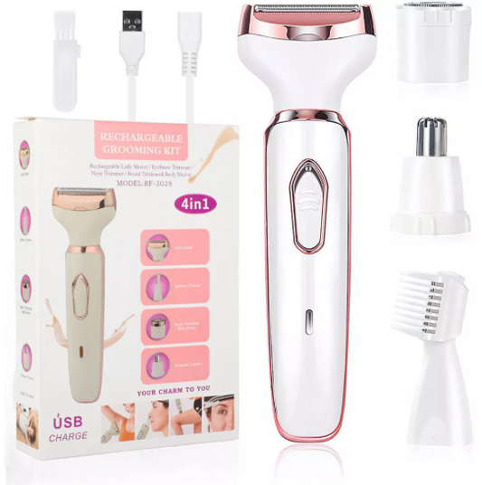 Multifunctional Women's Shaver for Face and Bikini, Ladies Electric Hair Trimmer and Razor