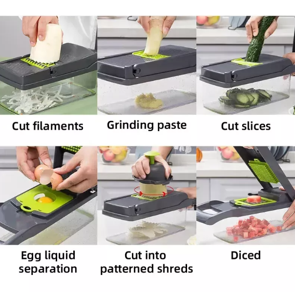 Multifunctional Vegetable Chopper – Cutter, Slicer, and Dicer for Kitchen Use