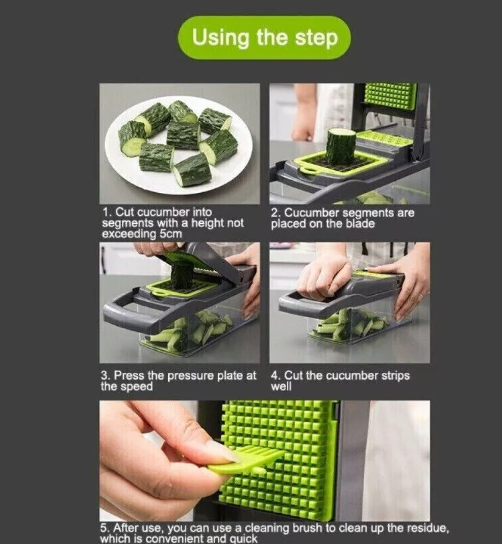 Multifunctional Vegetable Chopper – Cutter, Slicer, and Dicer for Kitchen Use