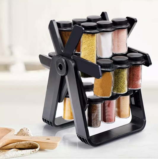 Rotating Spice Rack Organizer, Convenient and Compact Spice Storage