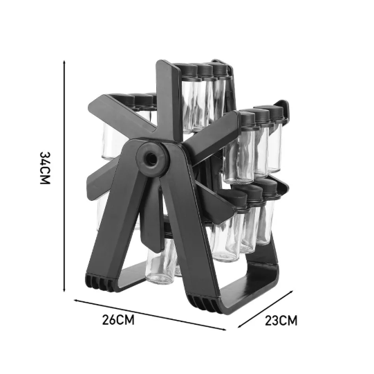 Rotating Spice Rack Organizer, Convenient and Compact Spice Storage