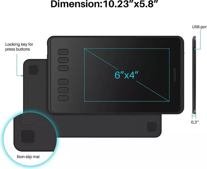 LCD Graphic Drawing Tablet with Pen