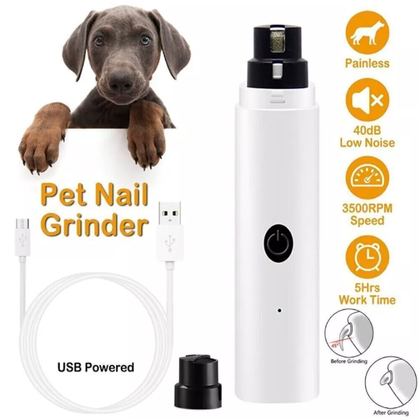 Nail Trimmer for Dogs and Cats – Safe and Easy Claw Grinder