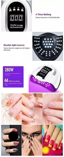 UV LED Nail Lamp for Gel Manicure, Nail Dryer, and Polish Light - Sun UV Lamp for Gel Nails