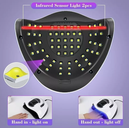 UV LED Nail Lamp for Gel Manicure, Nail Dryer, and Polish Light - Sun UV Lamp for Gel Nails