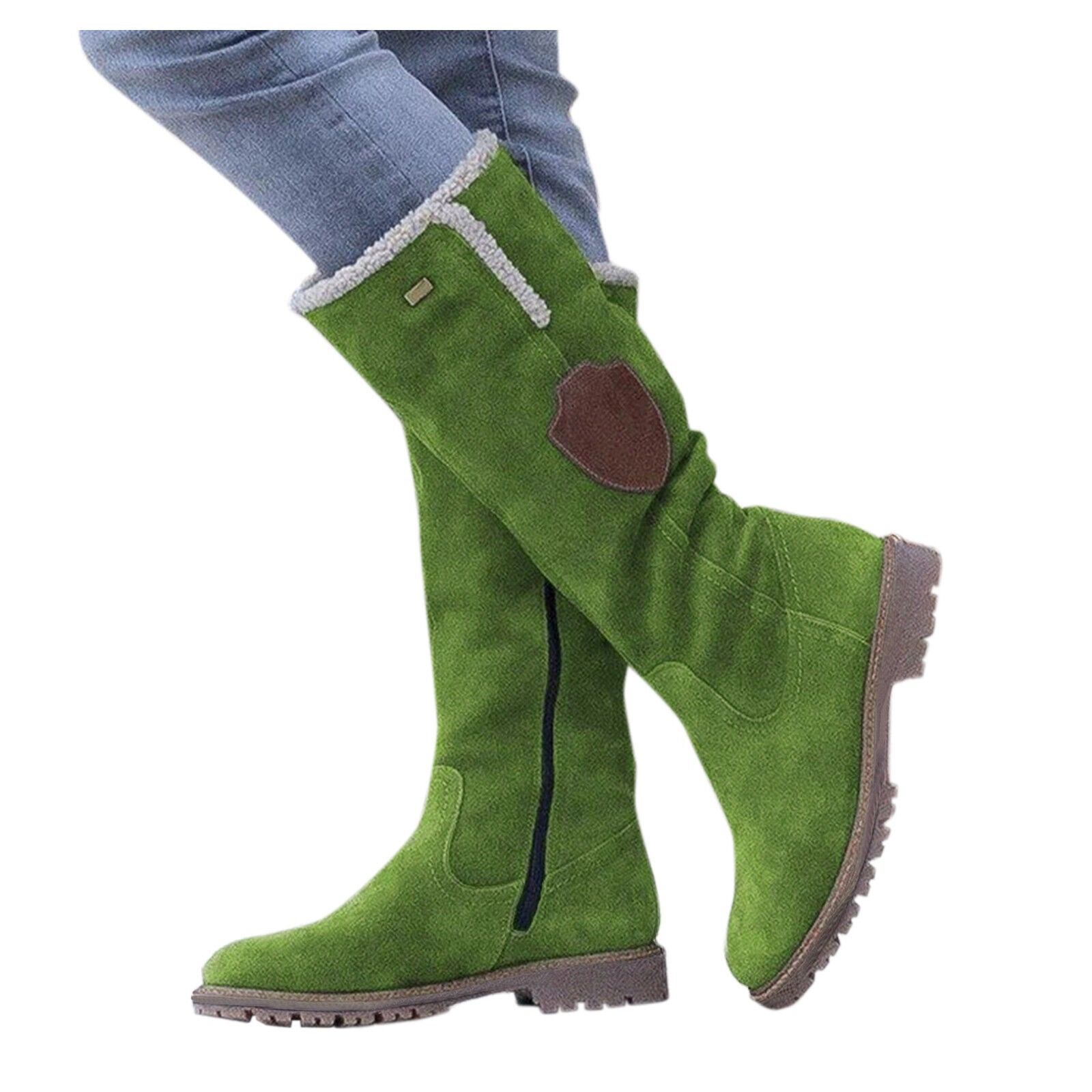 Angela Cross  Women Rain Boots Cotton Boots Snow Boots Shoes Long Knee High Winter Warm