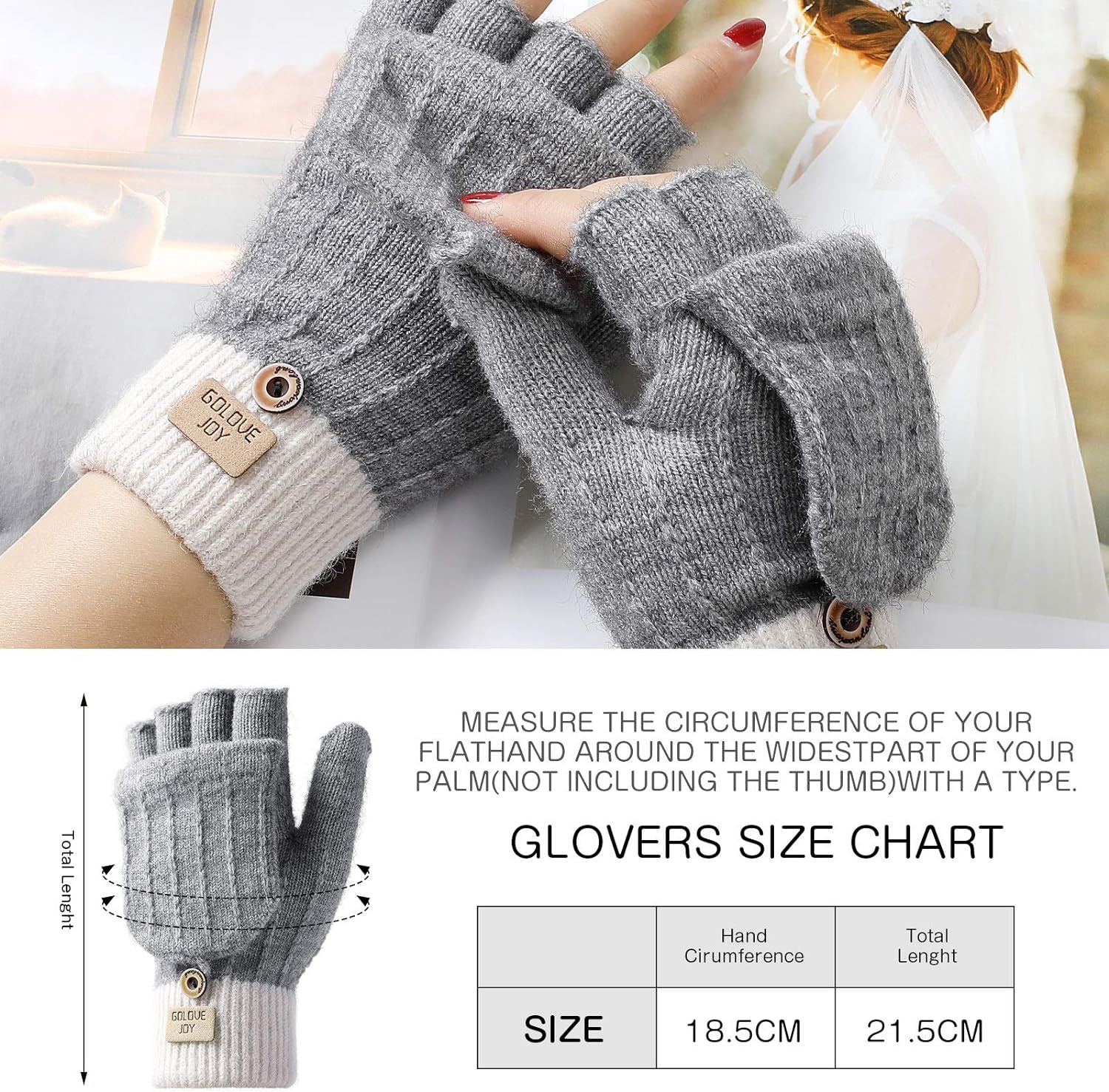Women Gloves Winter Touchscreen Gloves Knitted Finger Gloves Sport Warm and Windproof Winter Gloves for Skiing Cycling and SMS, Geeinget for Ladies and Mens