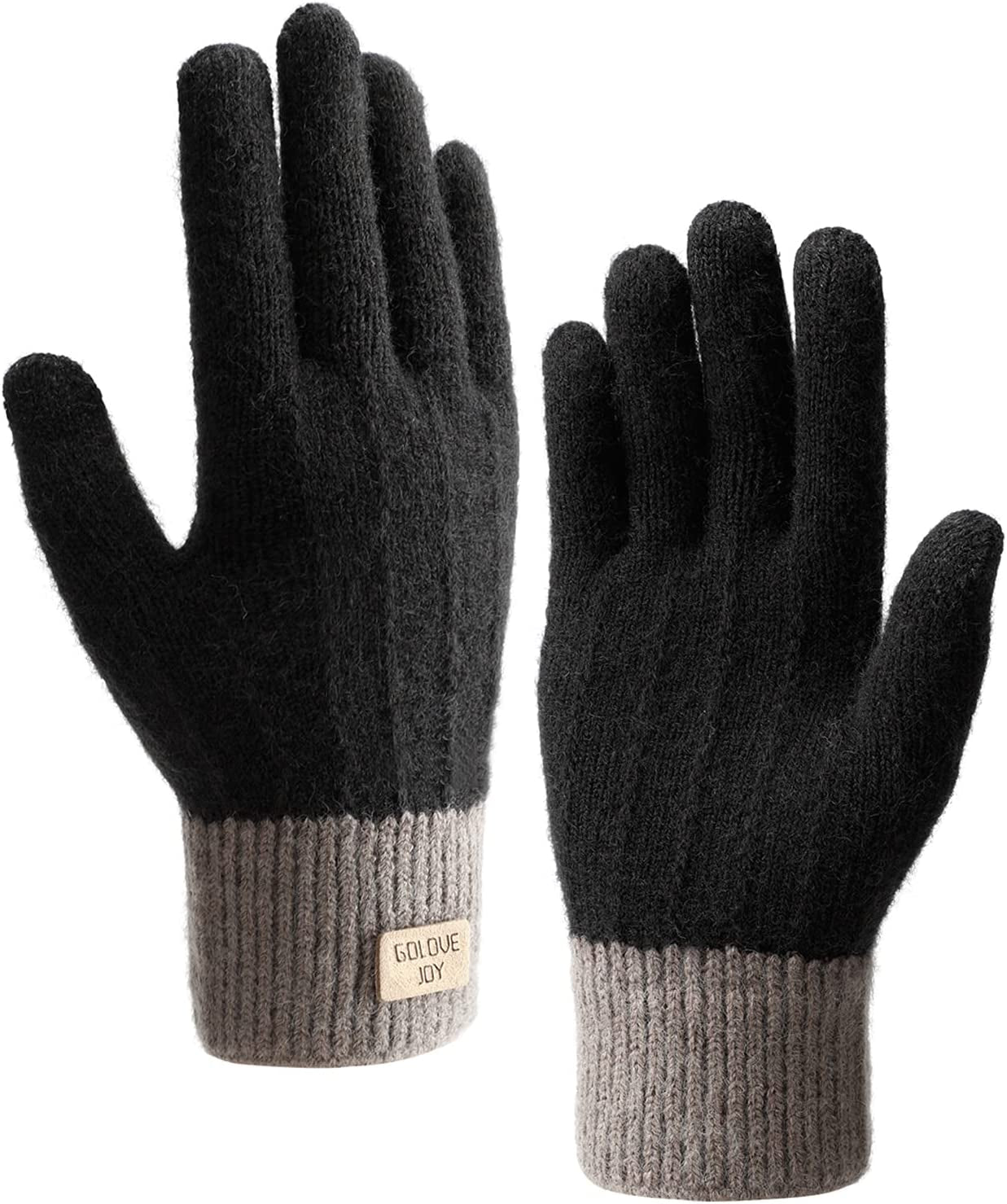 Women Gloves Winter Touchscreen Gloves Knitted Finger Gloves Sport Warm and Windproof Winter Gloves for Skiing Cycling and SMS, Geeinget for Ladies and Mens
