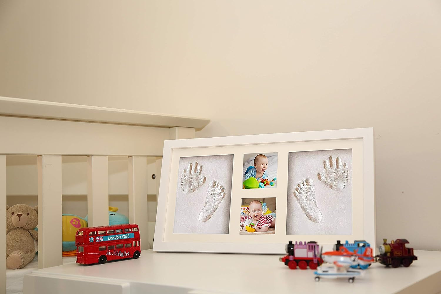 Baby Hand and Footprint Kit by . Makes a Great Gift Present for Birthdays, Christenings and Baby Showers, Newborn Baby Keepsake Frames