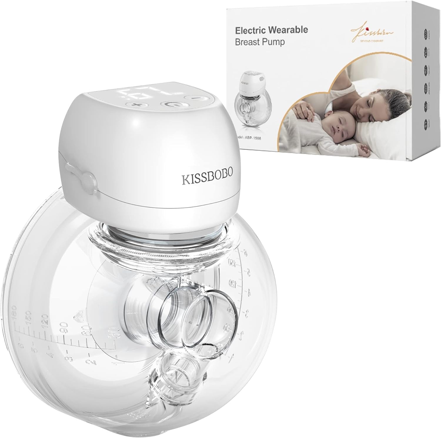 Breast Pumps Electric, Wearable Hands Free Automatic Breast Pump Portable, 3 Modes & 9 Levels with LCD Display, Low Noise Rechargeable Painless Wireless Breasts Pump Milk with 21Mm/24Mm Flanges